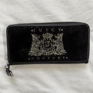Juicy Couture Black Wallet with Sparkly Logo
